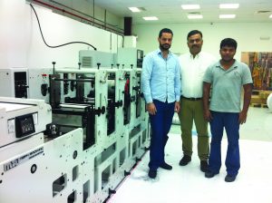 UAE-based PrintLink is printing thermal rolls for hypermarkets on a Mark Andy flexo press.