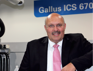 Matthias Boog, head of Gallus's folding carton division.