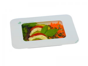 Vegware's range is poised to expand with an innovation gourmet box featuring a bagasse base with a sealable card lid with a cornstarch window.